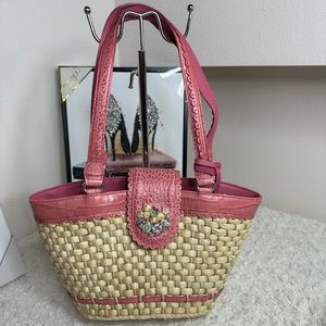 Brighton braided straw Butterfly handbag